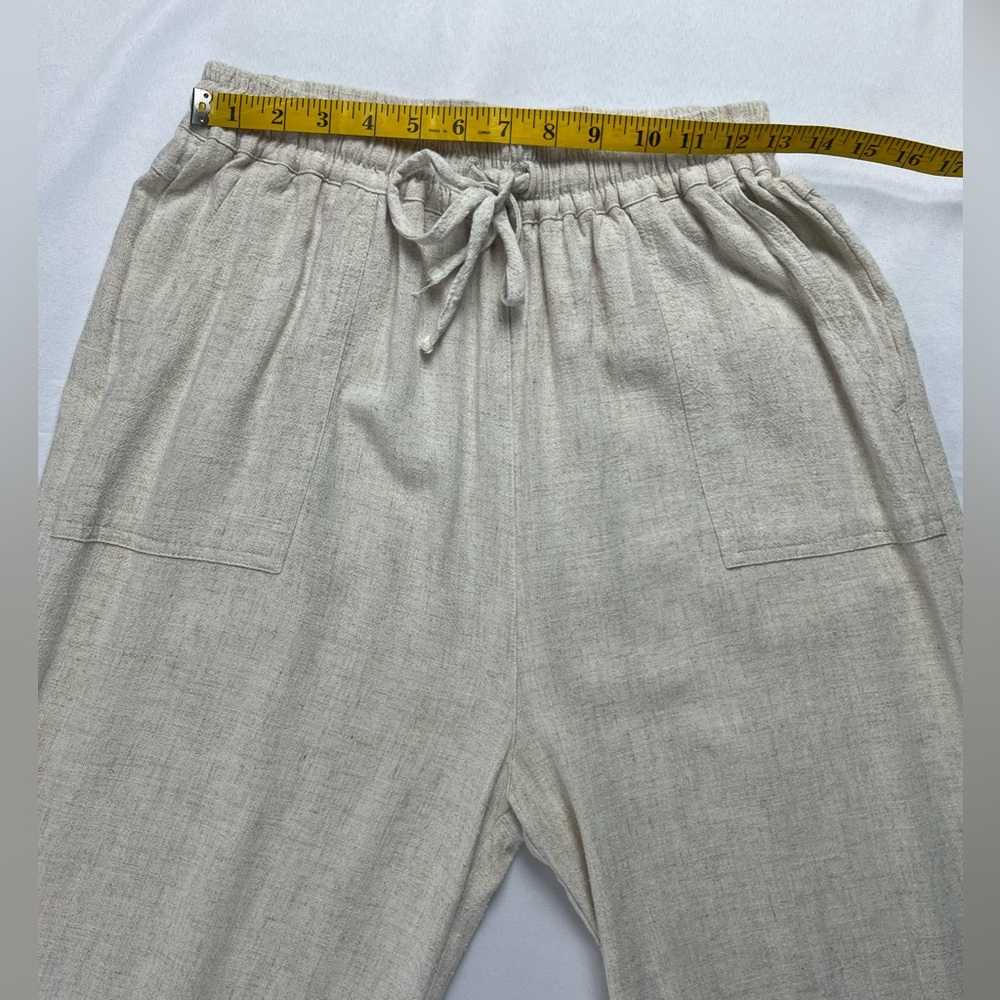 Meomua Linen Cotton Blend Tapered Leg Pant - Picture 7 of 14